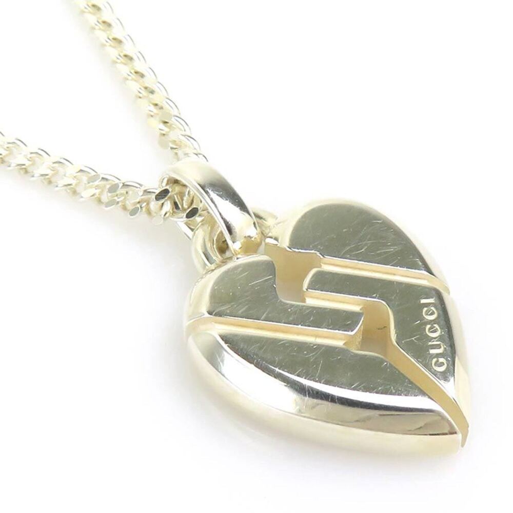 Gucci GUCCI Necklace Heart Sterling Silver 925 Men's Women's e62239j